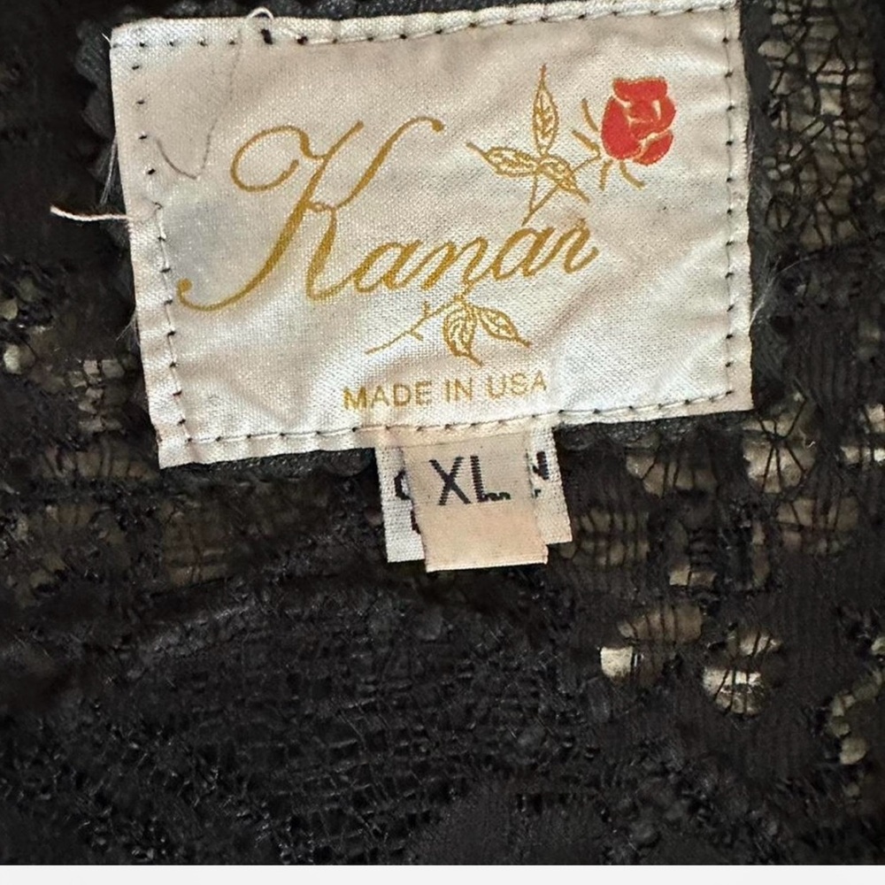 KanCan Black Lace Trench Coat